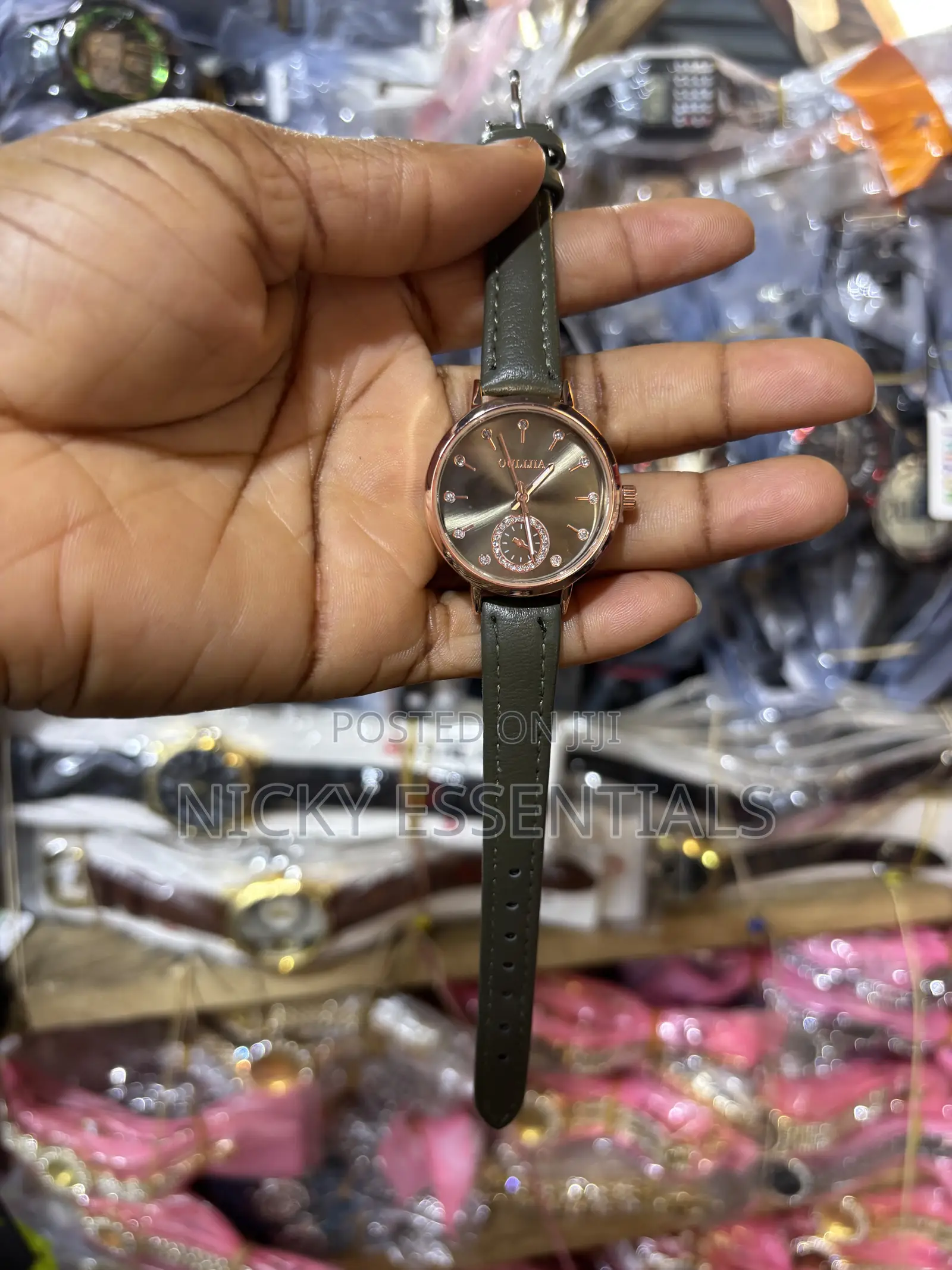 Ladies Fashion Watch With Leather Strap