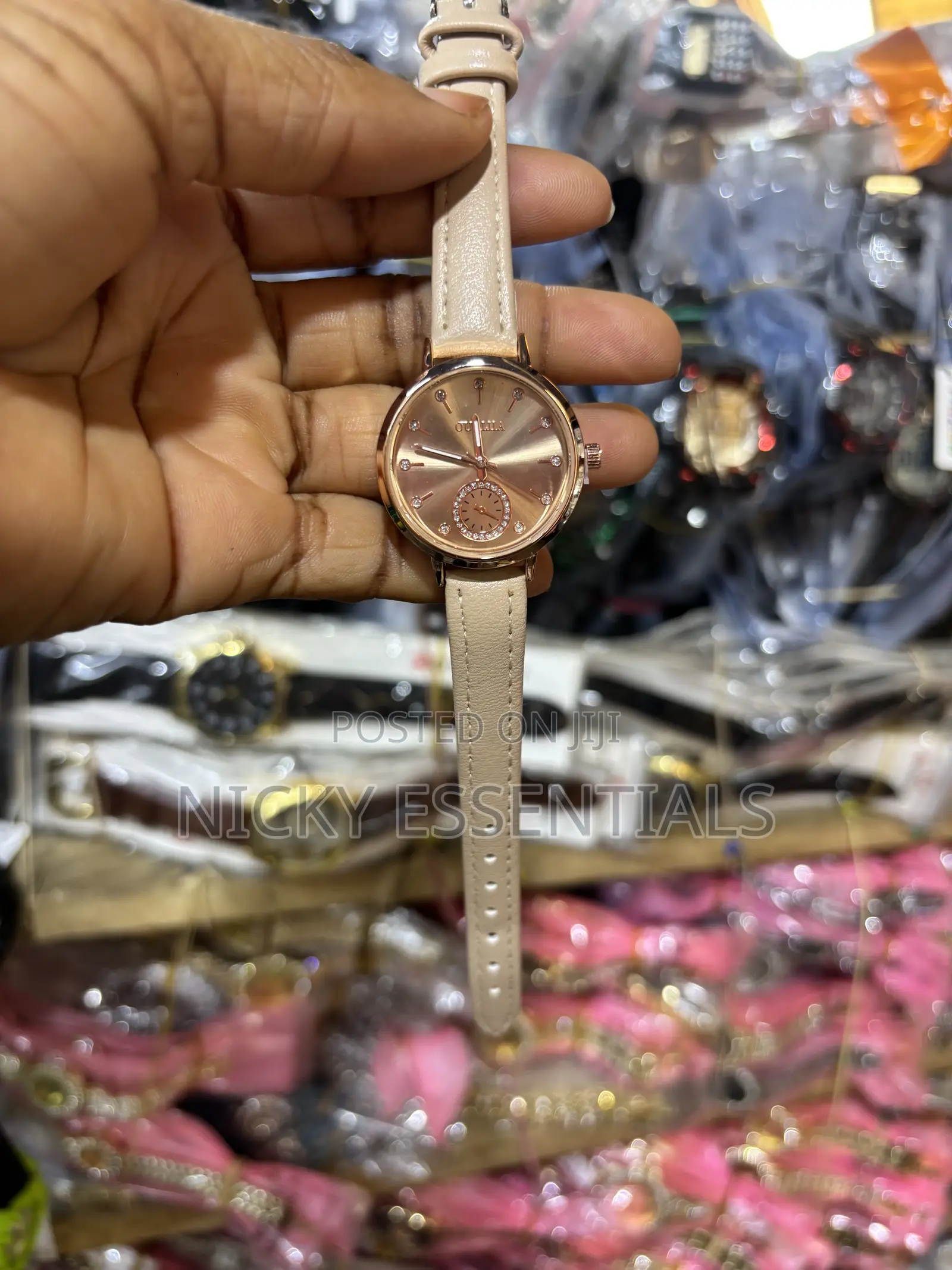 Ladies Fashion Watch With Leather Strap