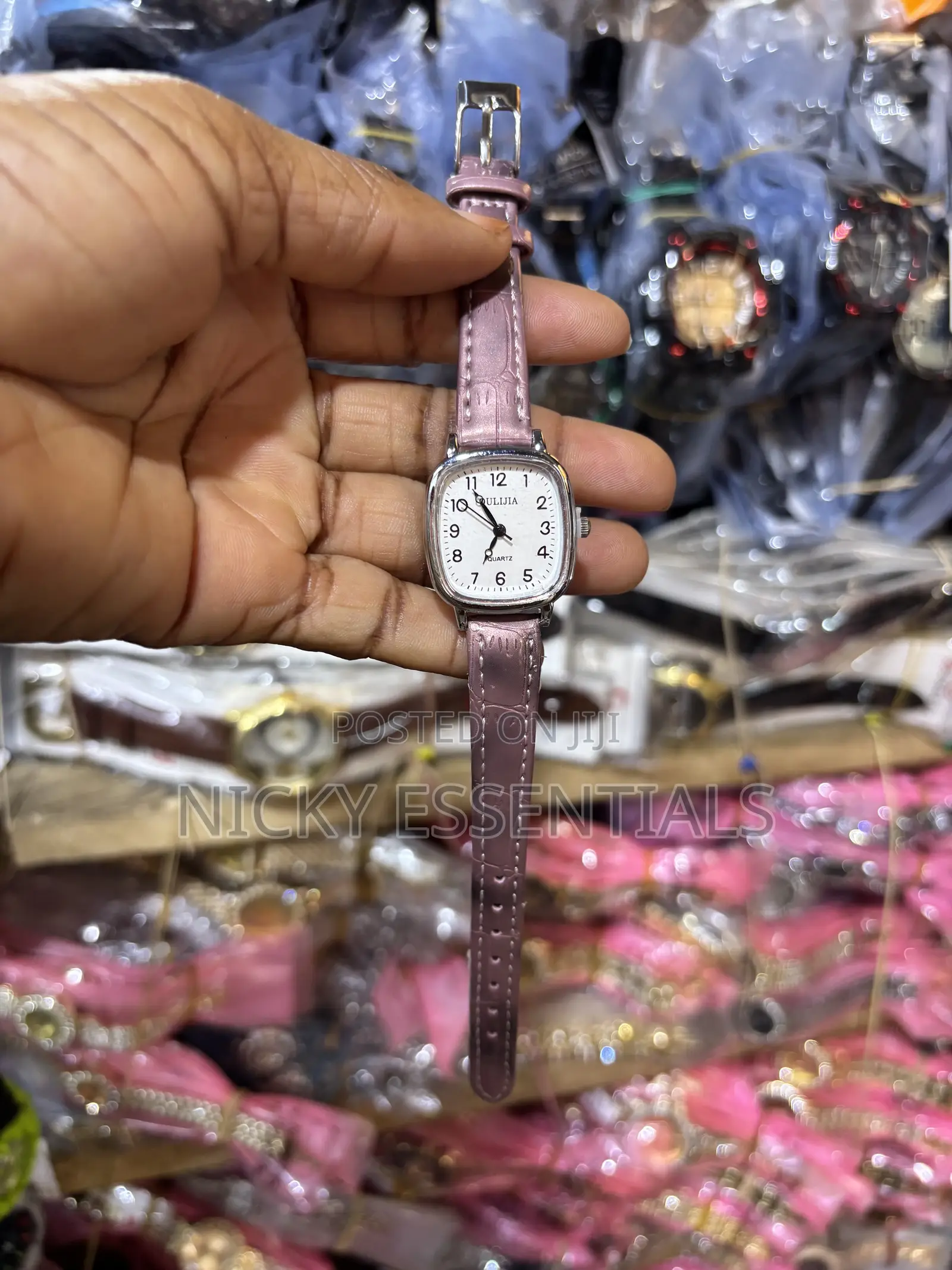 Ladies Fashion Watch With Leather Strap