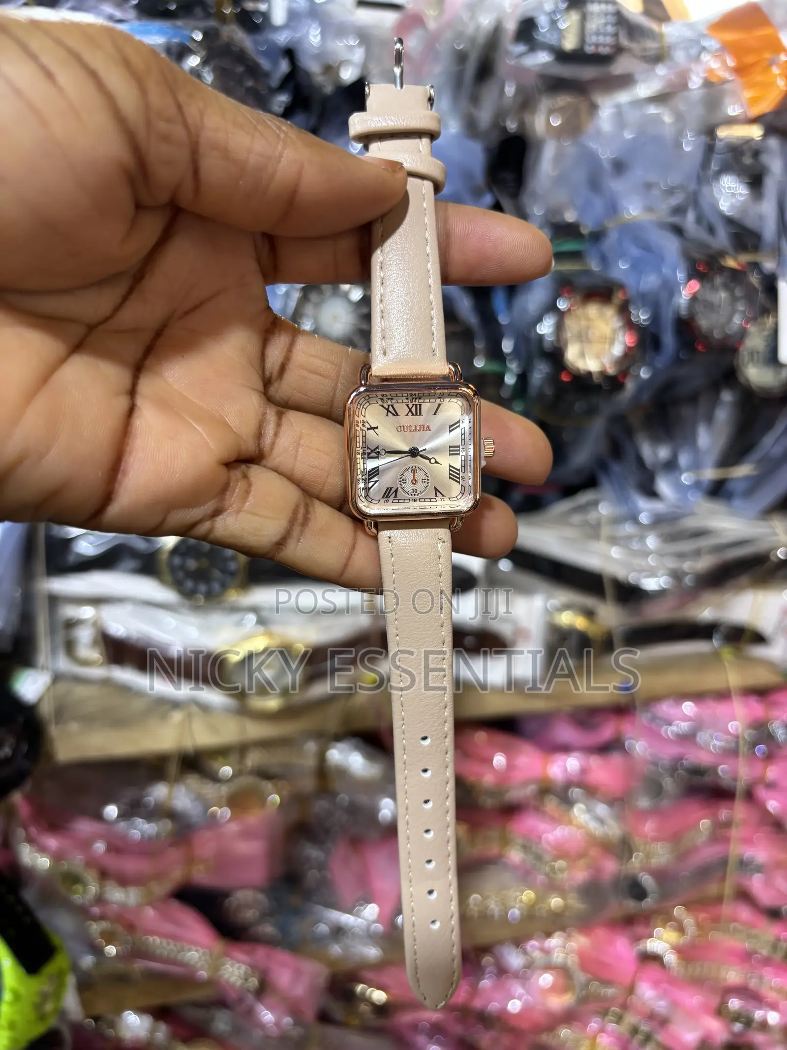 Ladies Fashion Watch With Leather Strap