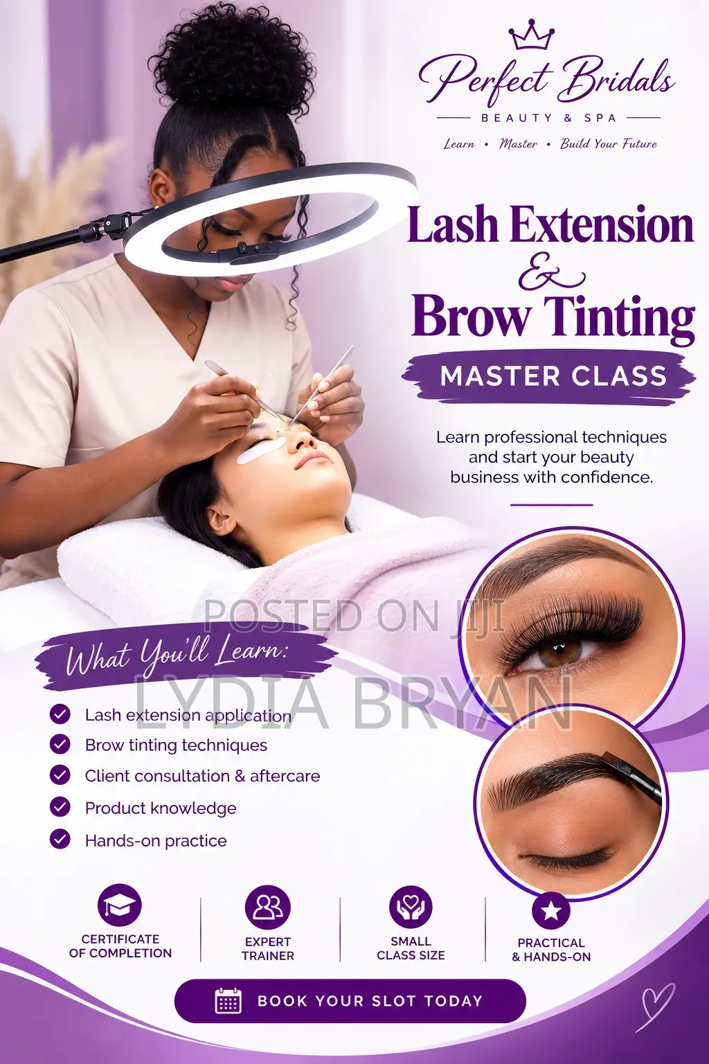 Eye Lash Extension and Brow Tinting