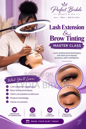 Eye Lash Extension and Brow Tinting