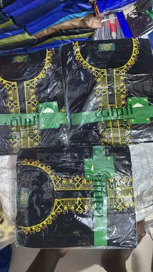 Shortsleeves Black Jalabiya