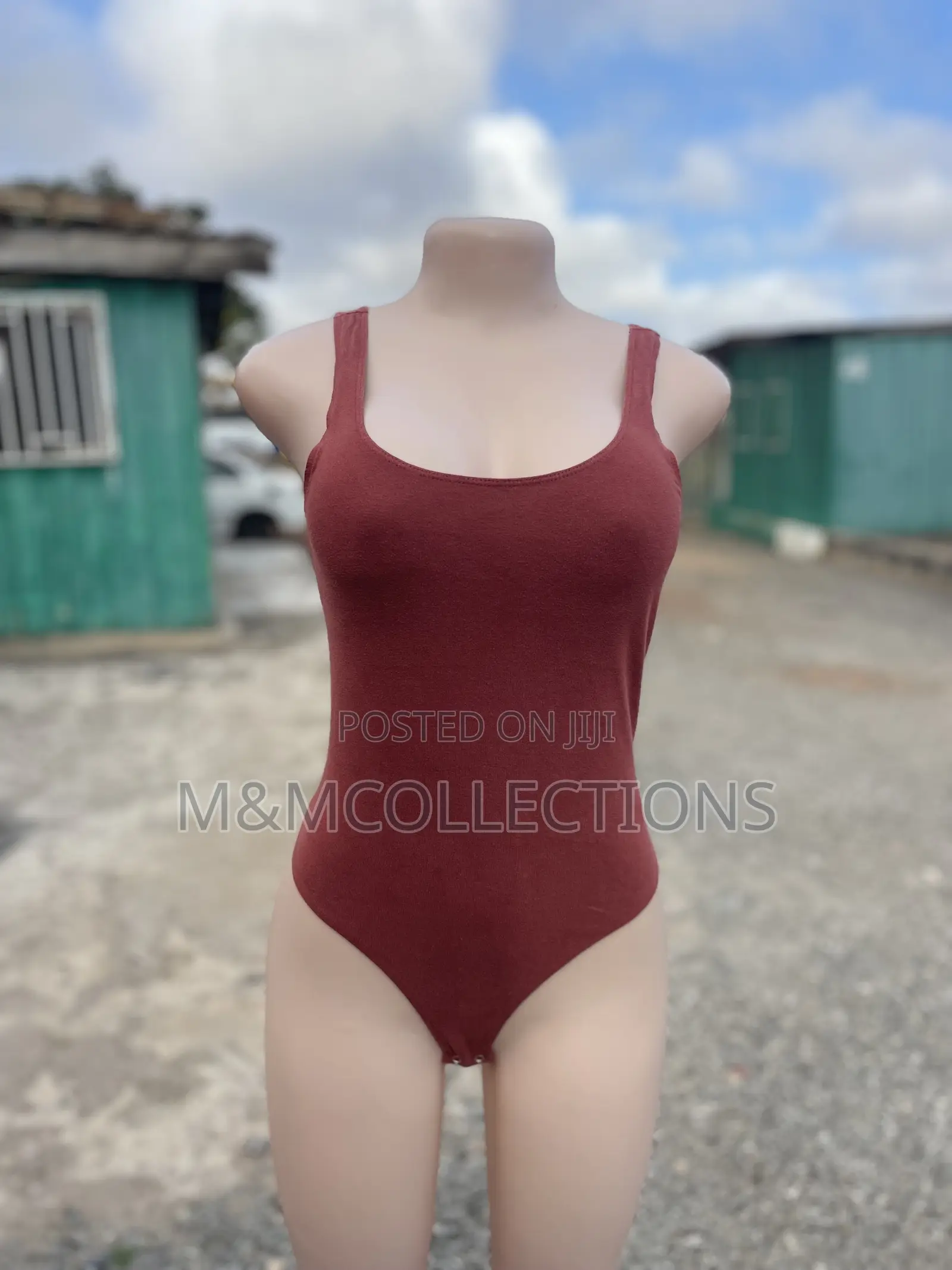 Women's Bodysuit Sleeveless Maroon