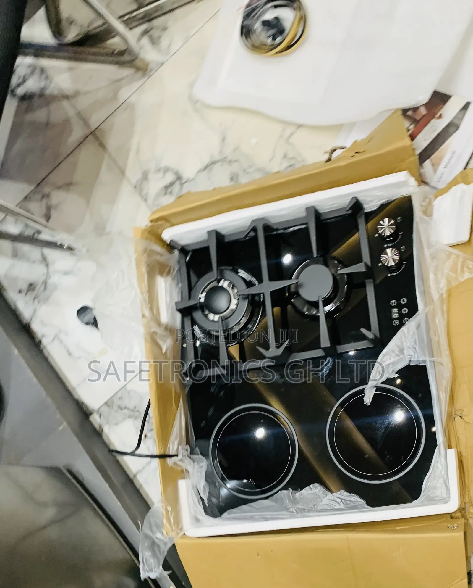 Great Offer on 2 Gas Hob 2 Electric (Black) Kenwood