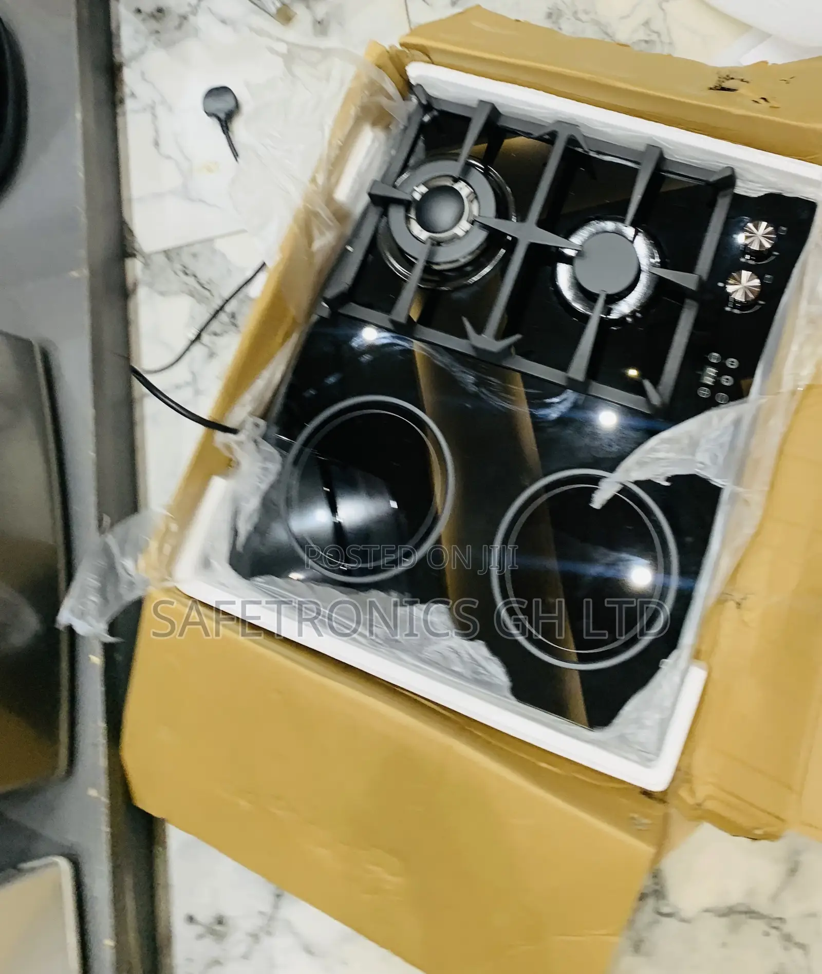 Great Offer on 2 Gas Hob 2 Electric (Black) Kenwood