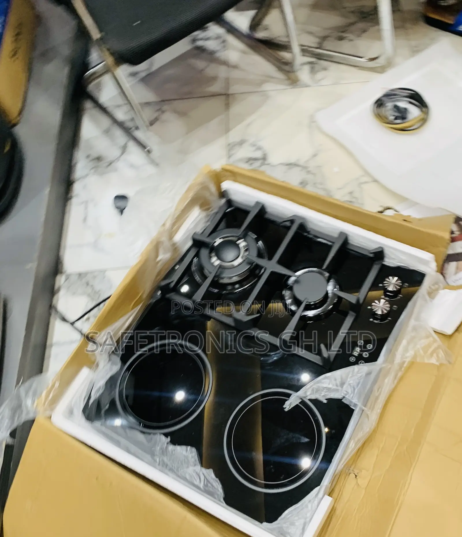 Newly Virtual Kenwood Glass 2 Electric 2 Gas Hob (Black)