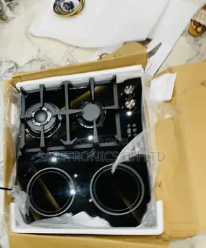 Experience (Black) Glass Kenwood 2 Electric 2 Gas Hob