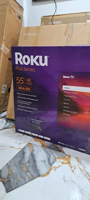 ROKU 55" QLED Plus Series MiniLed UHD Smart Apple Airplay Bluetooth