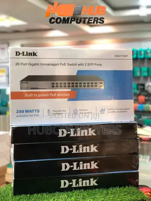 D-Link DGS-F1024p 24 Port PoE+ Gigabit Unmanaged Switch