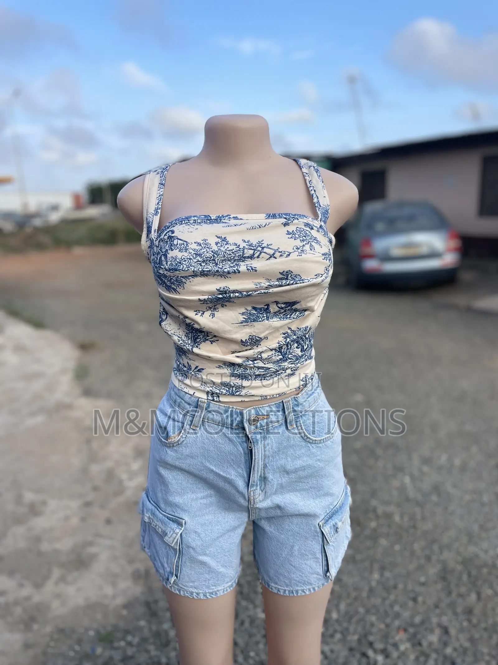 Women's Floral Print Crop Top