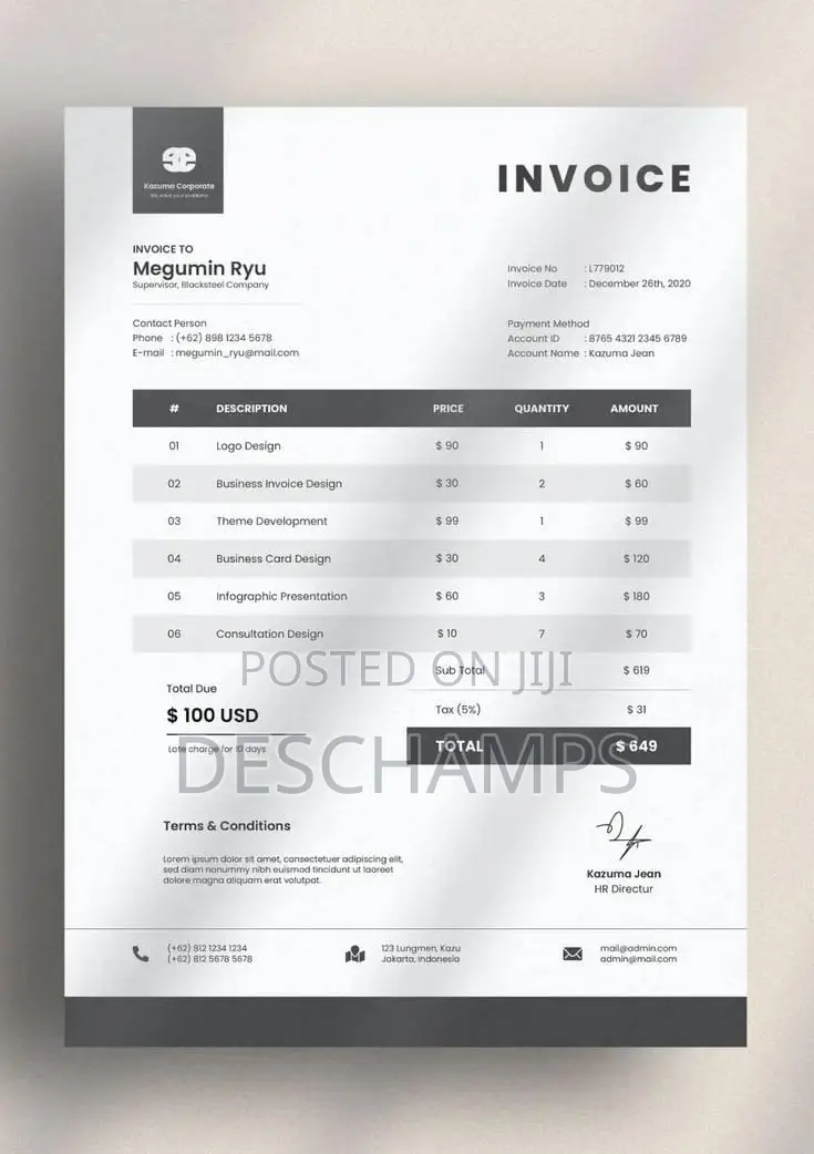 Invoice Design for Your Business