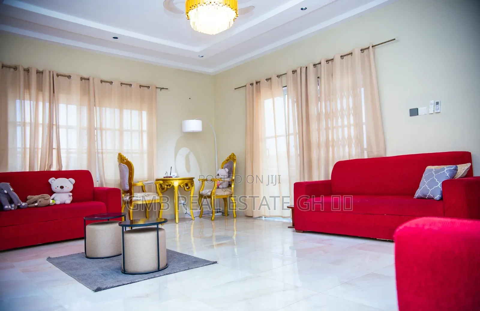 Furnished 3bdrm House in Ghana Flag for rent