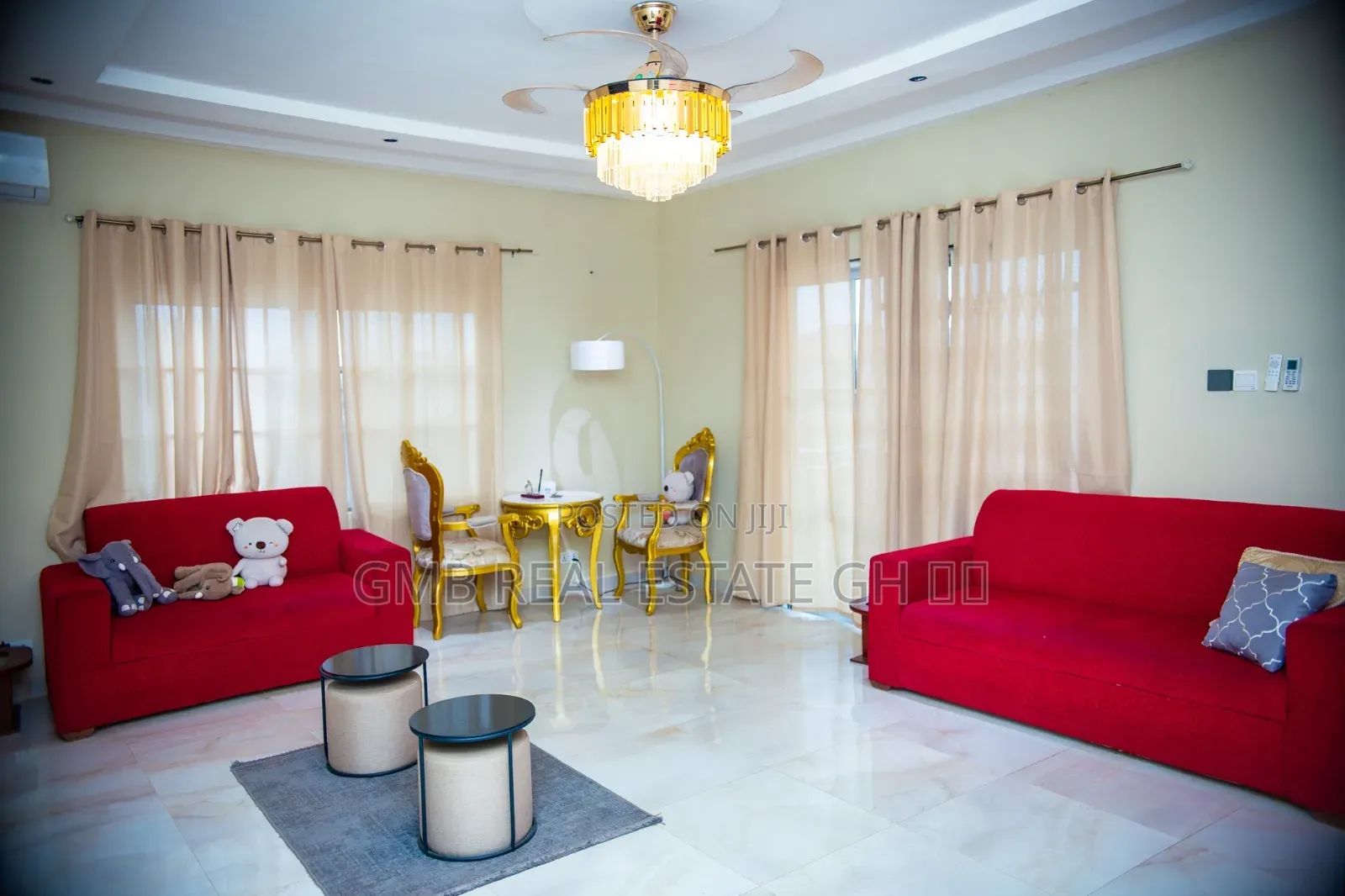 Furnished 3bdrm House in Ghana Flag for rent