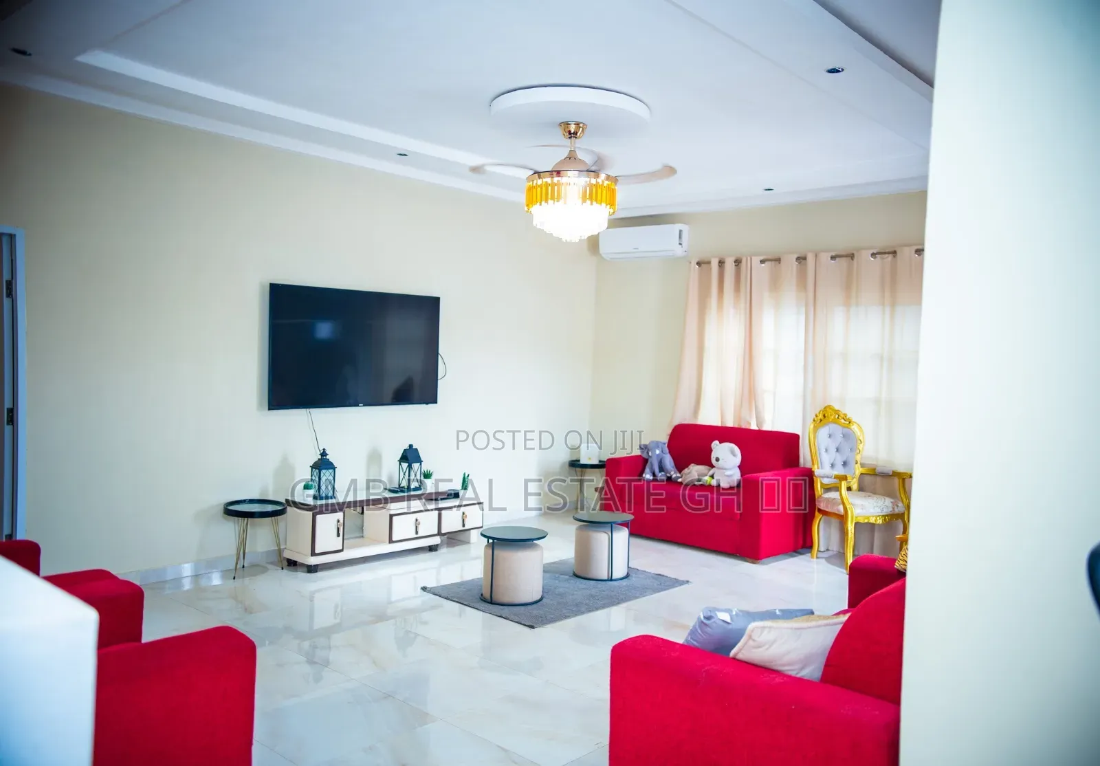 Furnished 3bdrm House in Ghana Flag for rent
