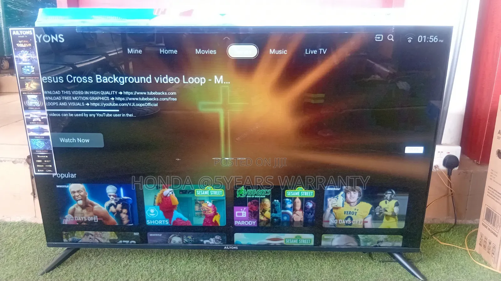 AILYONS 50-Inch Smart Television – Sleek Design 50inches