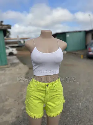 White Ribbed Crop Top
