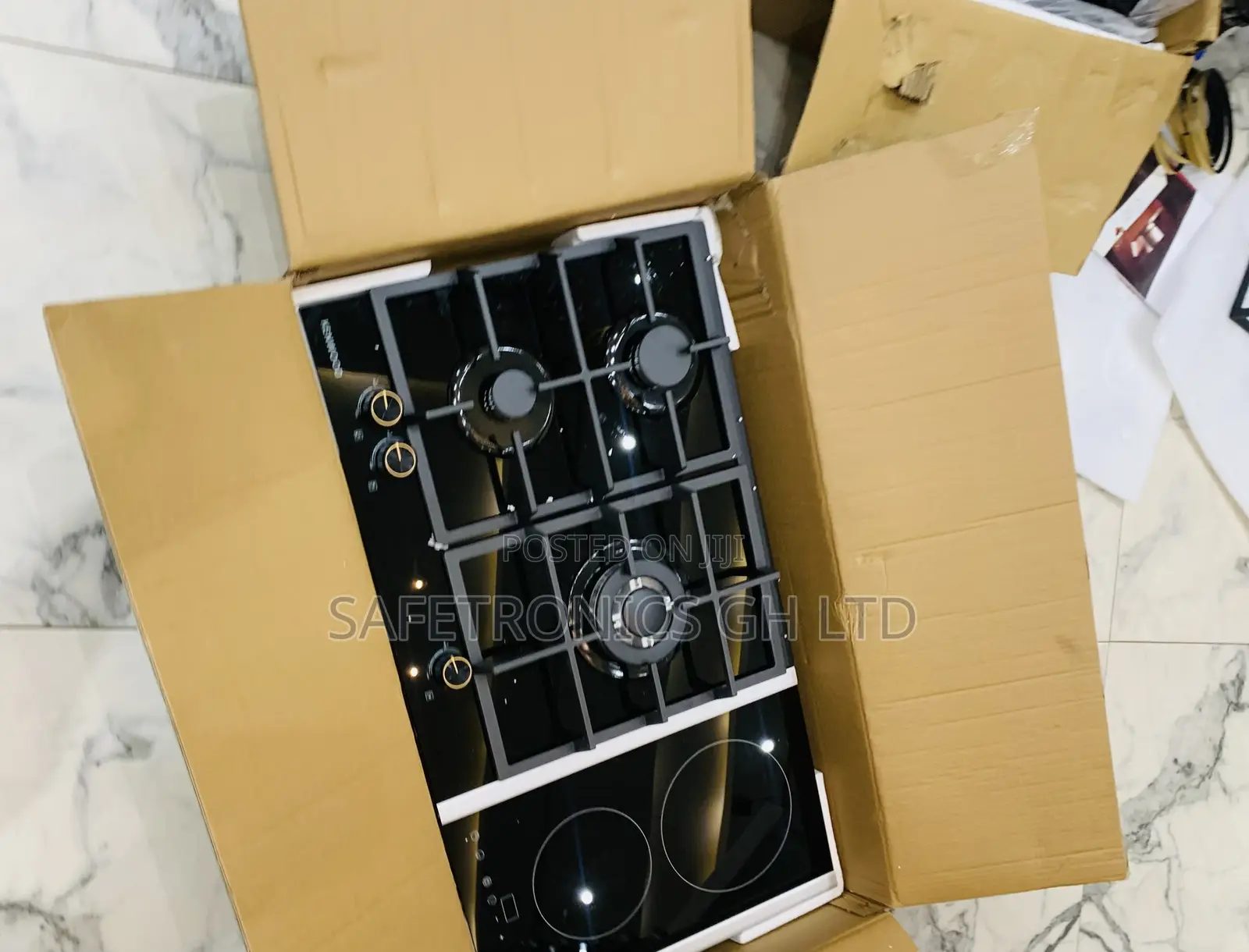 Newly Virtual (Black) Kenwood 2 Electric 3 Gas Hob