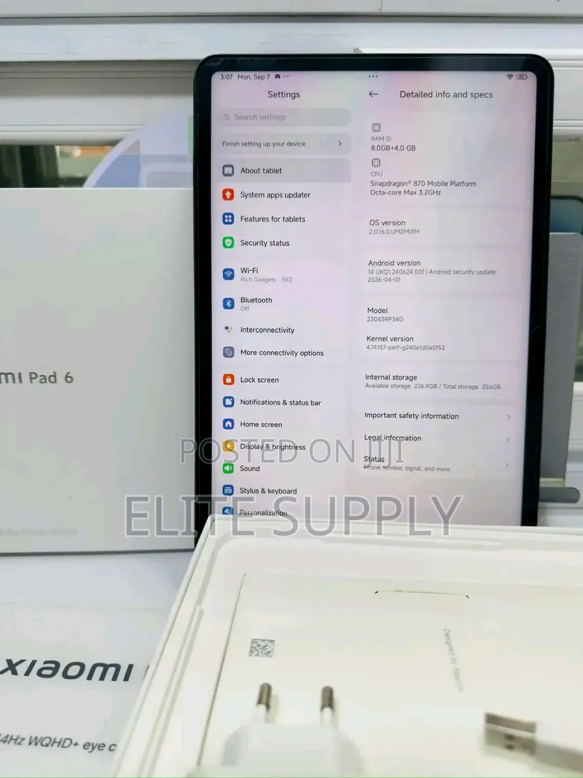 New Xiaomi Pad 6 256 GB Black