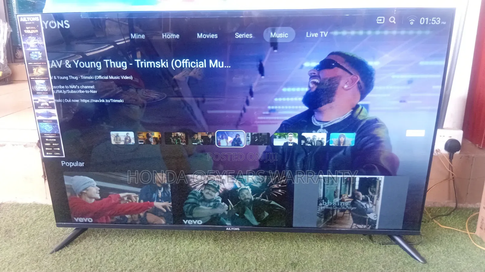 AILYONS 50” Smart TV – Premium Big Screen Entertainment 50inches