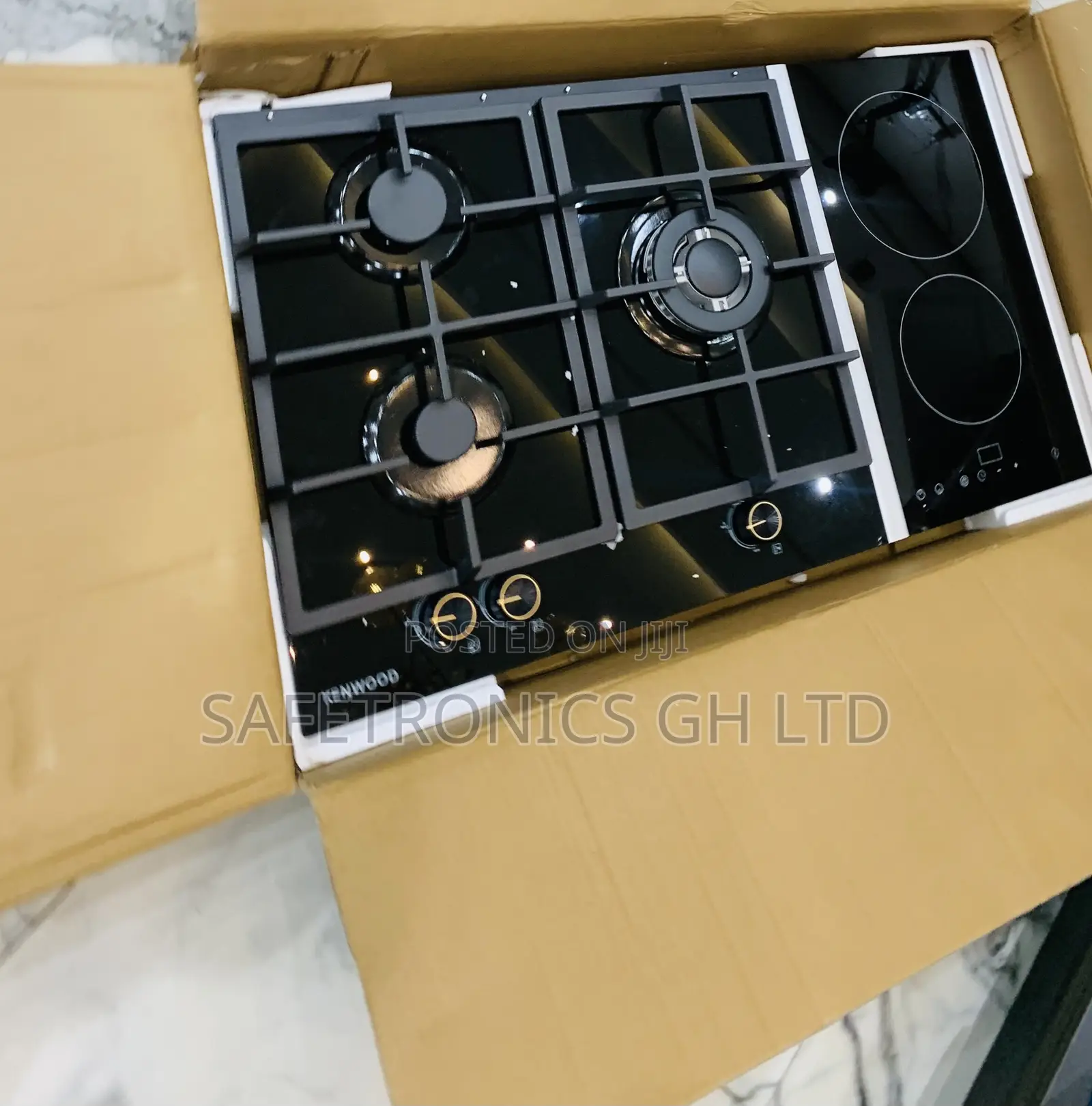 Order Massive 2 Electric 3 Gas Hob (Black) Kenwood