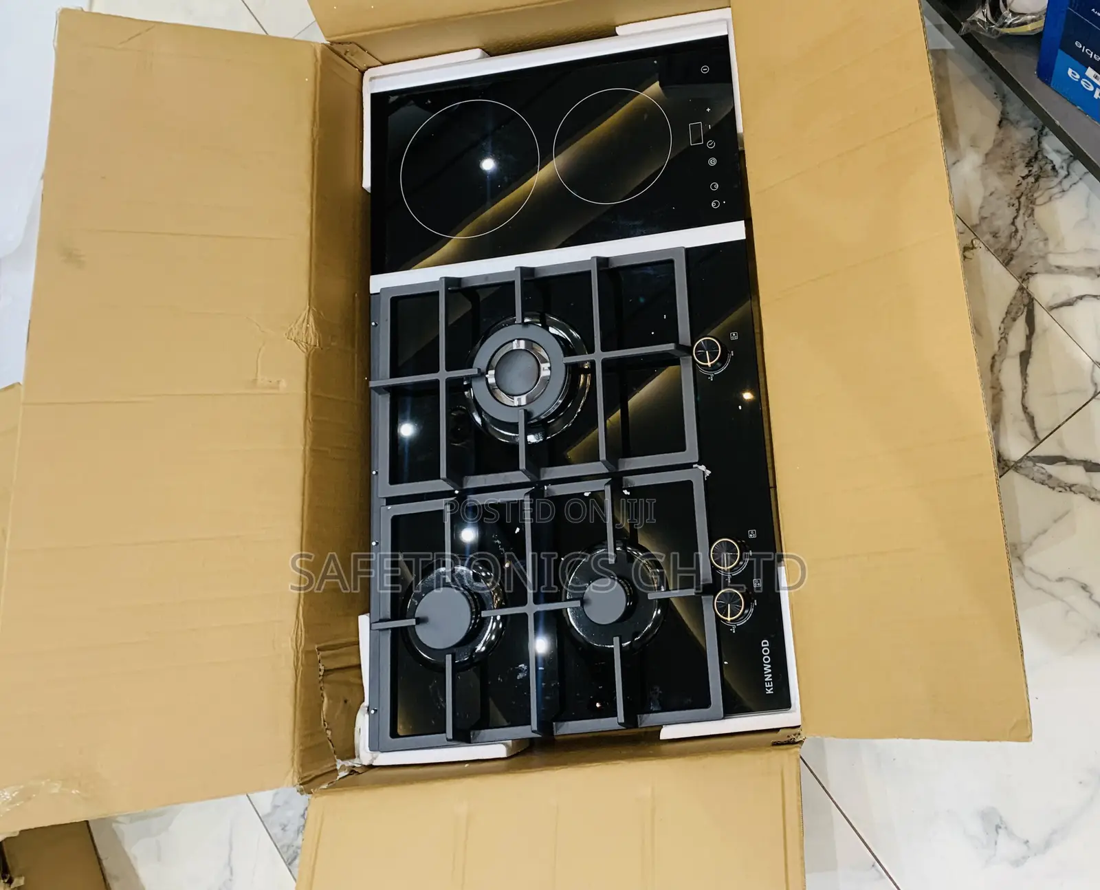 Choose Original Kenwood ~~ 2 Electric 3 Gas Hob (Black)
