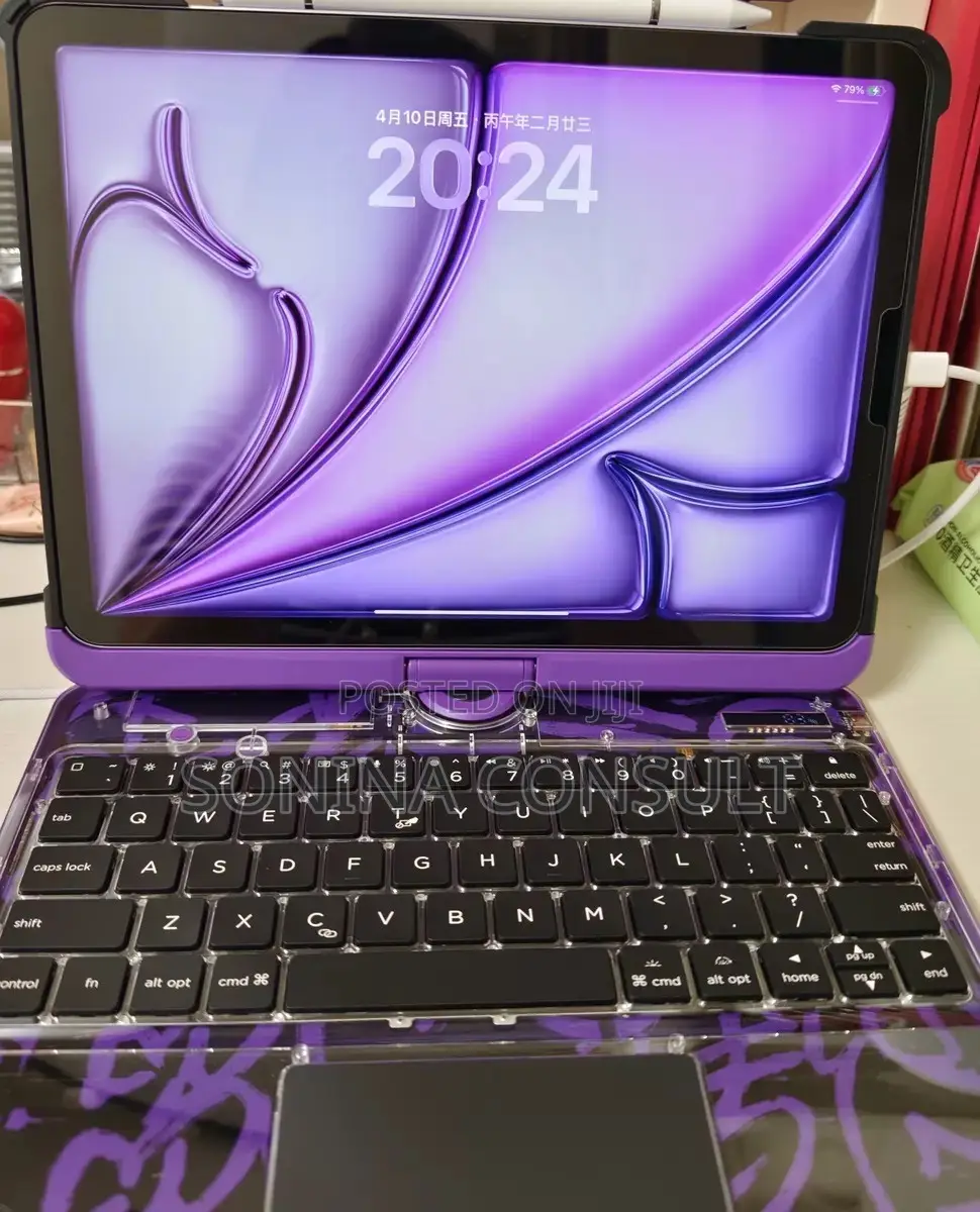 iPad Magic Keyboard 360 Degrees Rotation and Light Up Keyboard