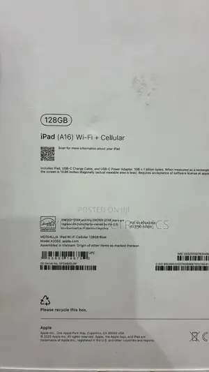 New Apple iPad (2025) 128 GB