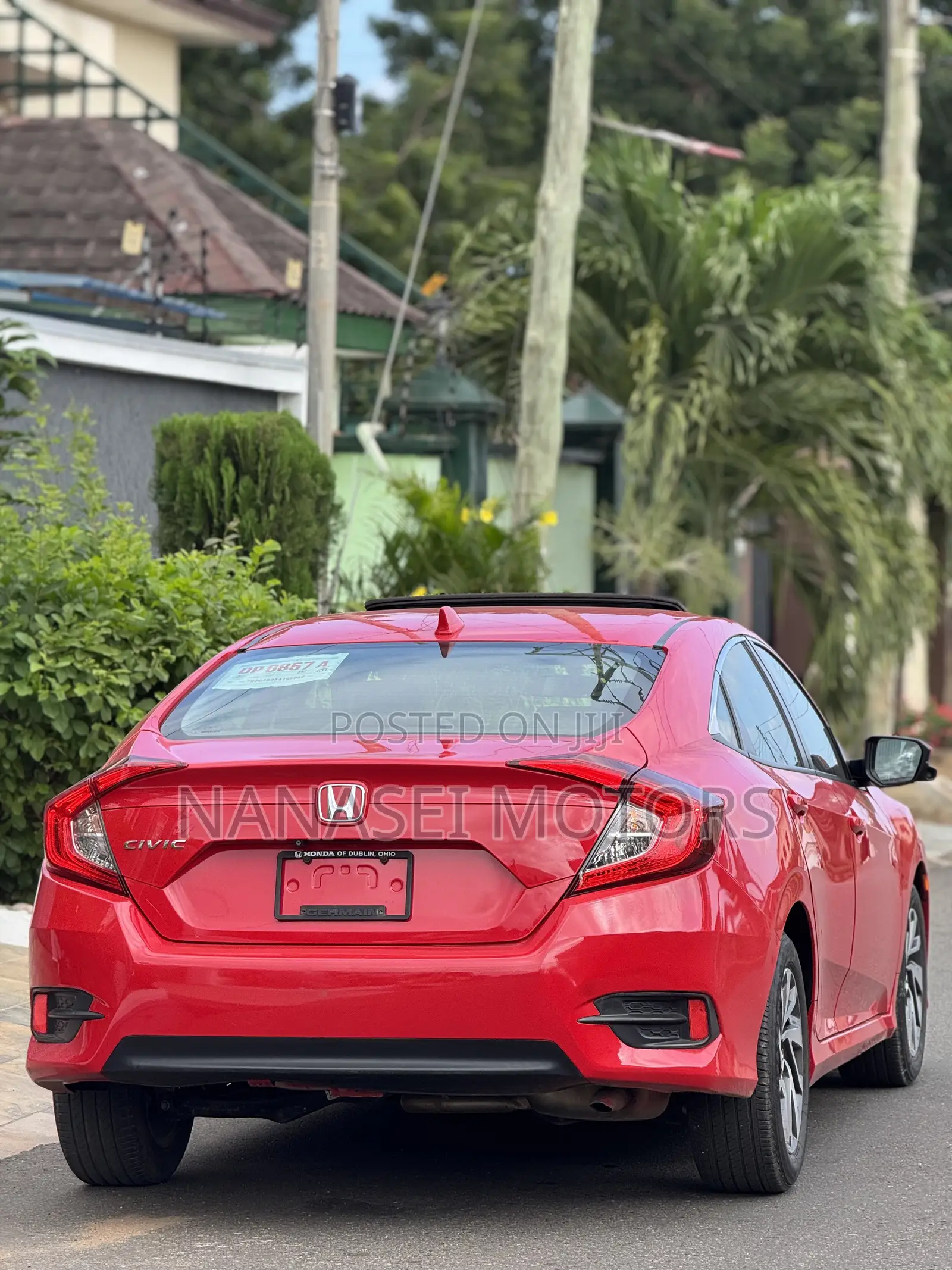 Honda Civic EX Sedan 2018 Red