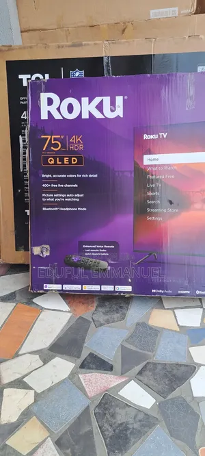 ROKU 75" Plus QLED Mini-Led UHD Smart Netflix YouTube Bluetooth