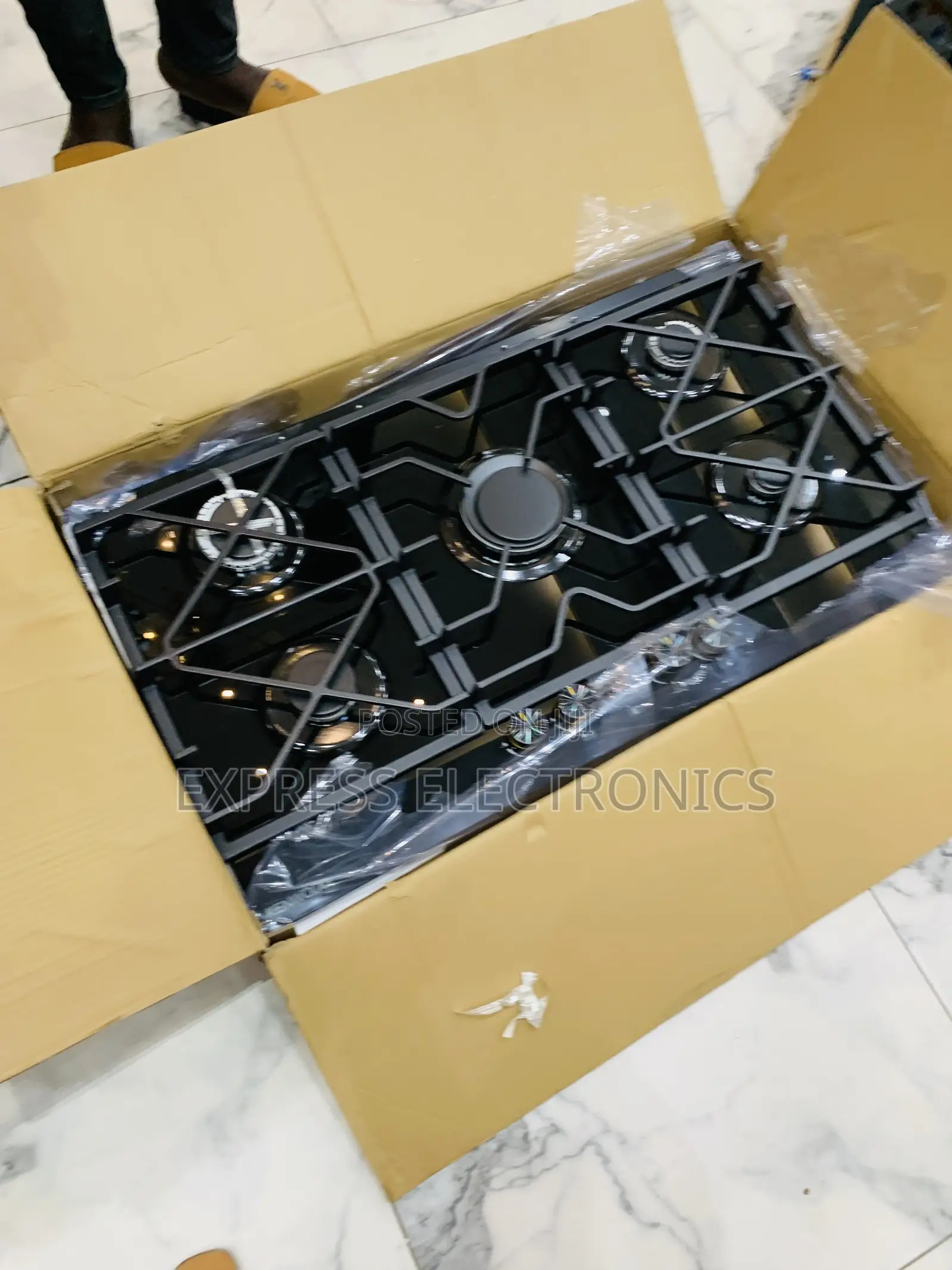 Limited Stock Kenwood Gas Cooker Built in 90Cm 5burner Black