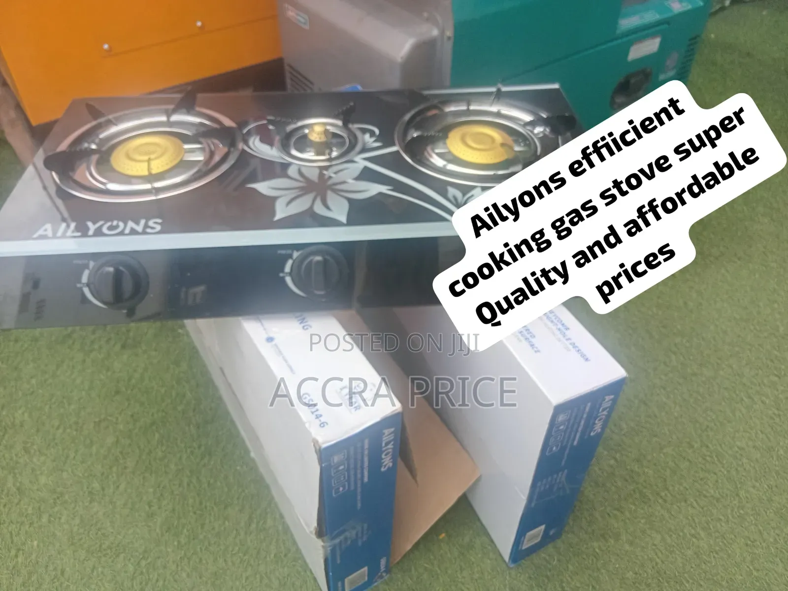 Ailyons Modern Gas Stove – Fast Cooking, Strong Burners Durable