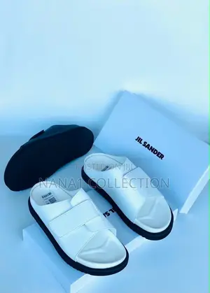 JIL Sander Double - Strap Velcro Slide Sandals