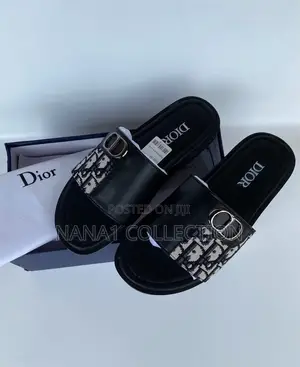 Dior - Inspired Monogram Slide Sandals