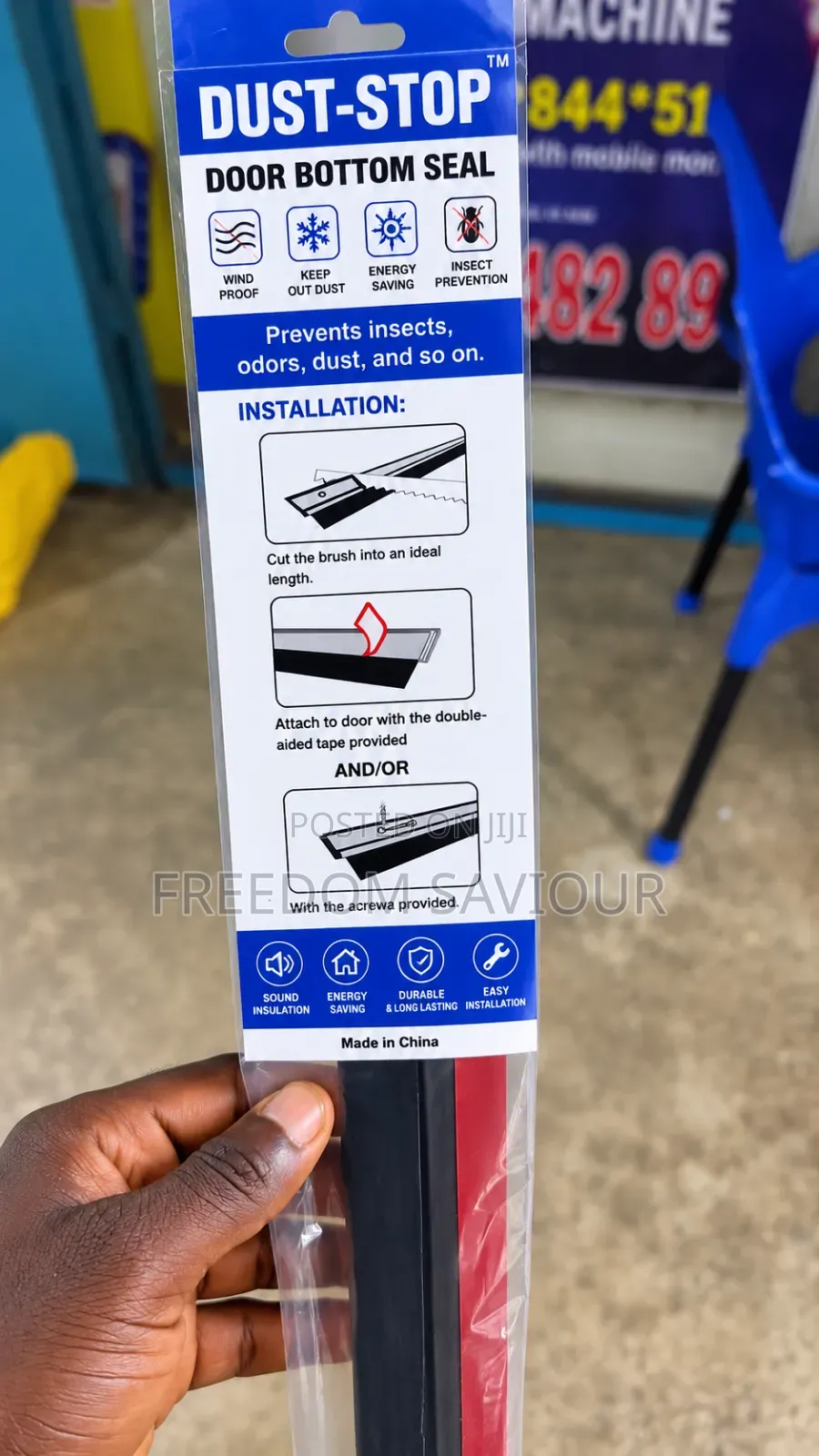 Dust-Stop Door Bottom Seal – Dust Insect Protector