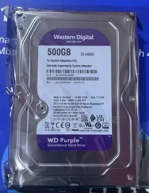 500gb Surveillance HDD Western Digital Hard Drive Wd Purple