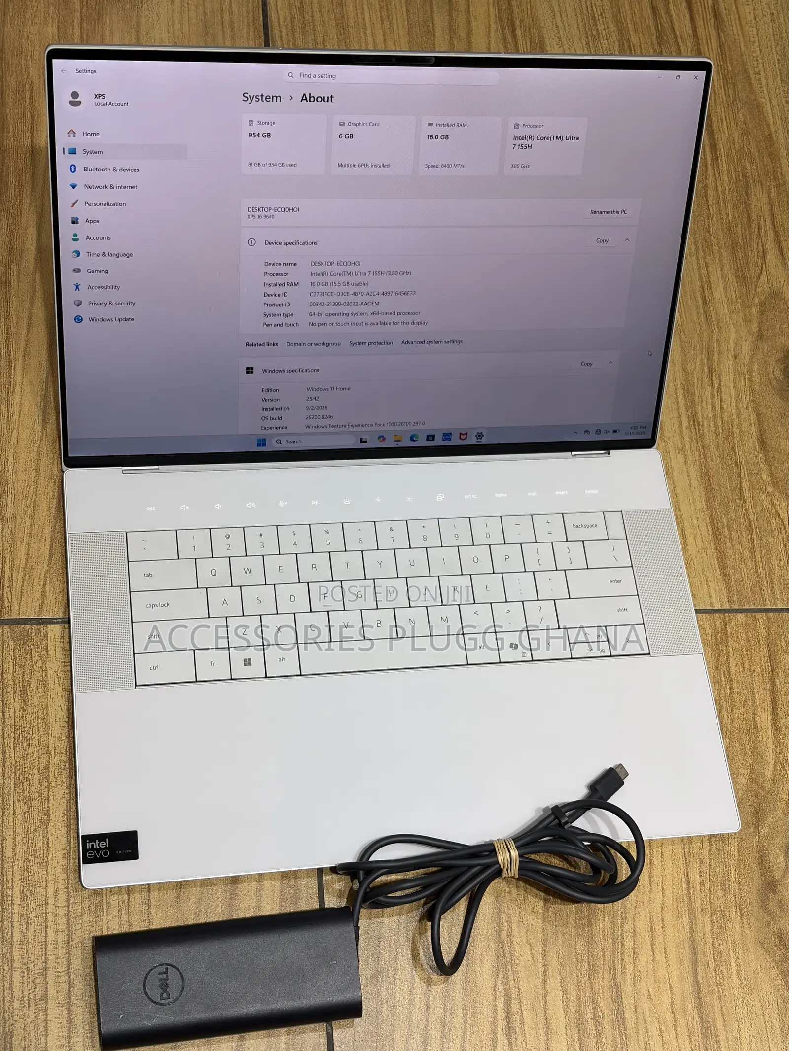 Laptop Dell XPS 16 9640 16GB Intel Core Ultra 7 SSD 1T