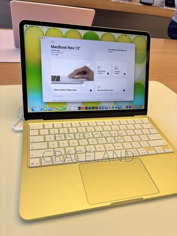 New Laptop Apple MacBook Neo 2026 8GB Apple M1 SSD 256GB