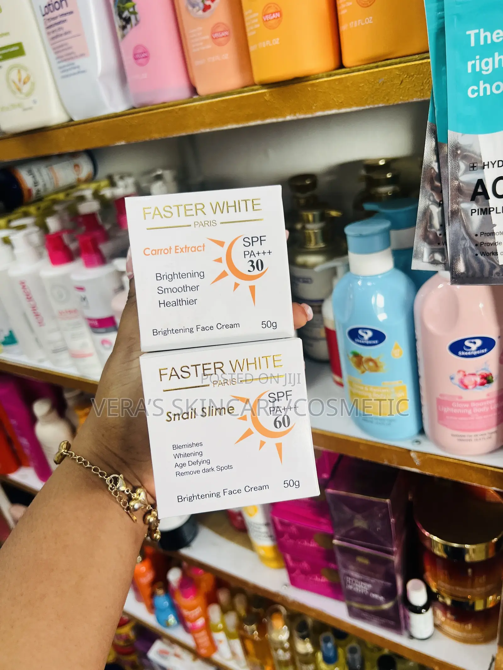 Faster White Face Creams