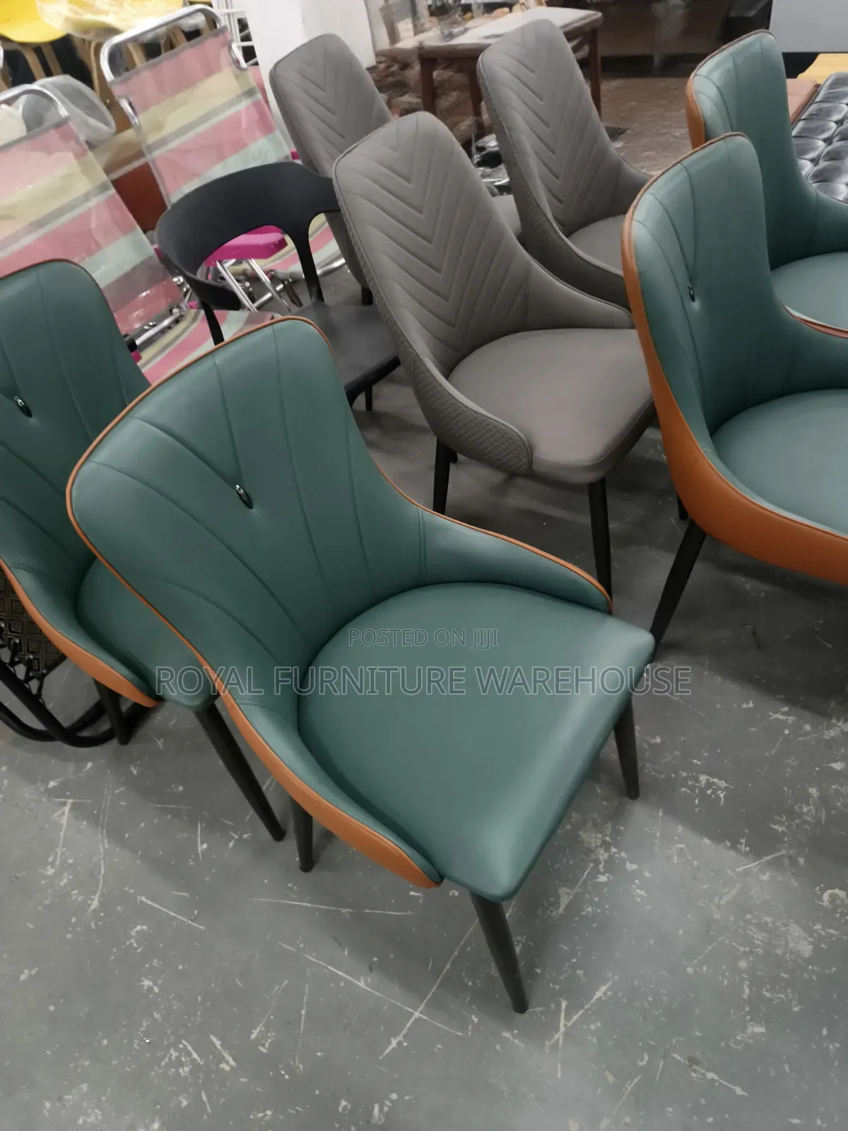 Mid-Century Modern Upholstered Dining Chairs