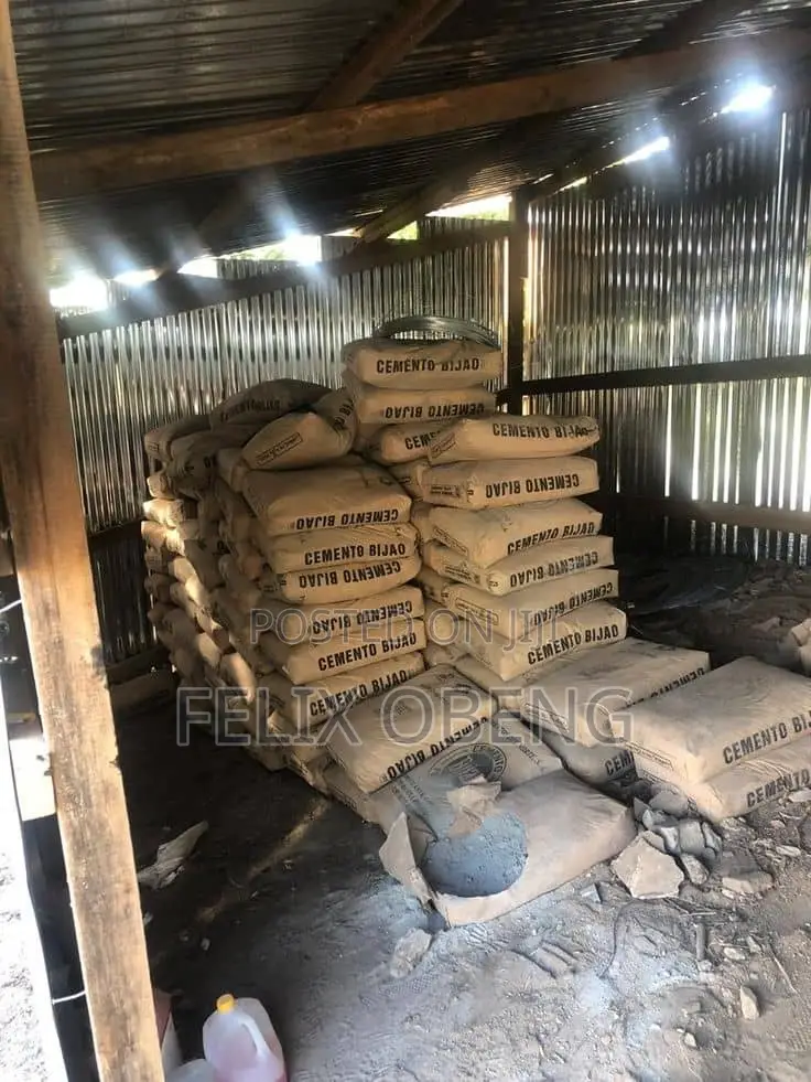 Bags of Quality Cements Available for Building and Construction .