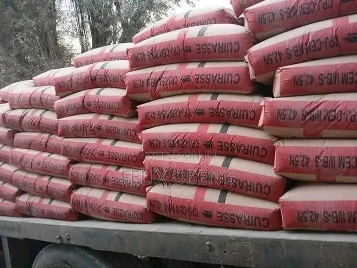 Bags of Quality Cements Available for Building and Construction .