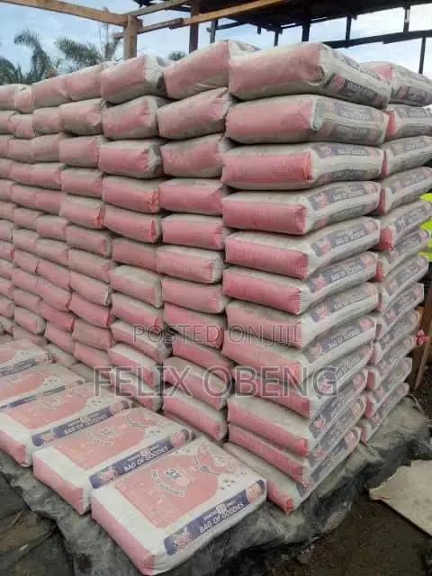 Bags of Quality Cements Available for Building and Construction .