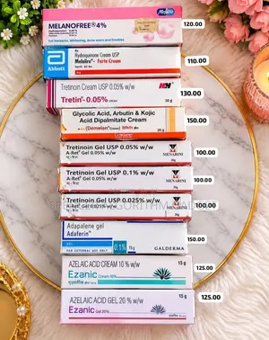 Tretinoin/Azelaic/Melanofree/Adepalene /Demelan/ Treatment Gel/Creams