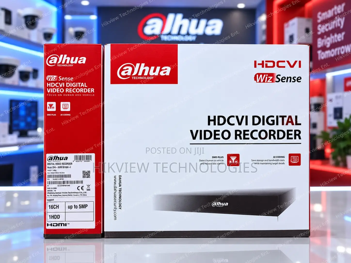 Dahua XVR1B16H-I 5MP COMPACT 1U 1HDD WizSense Digital Video Recorder