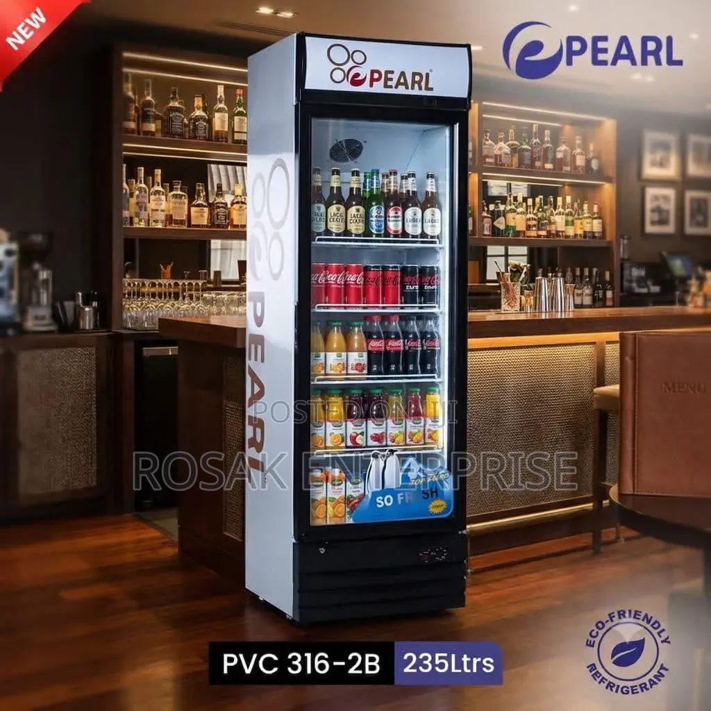 Introducing the New Pearl PVC 316-2b Refrigerator. 235 Liters