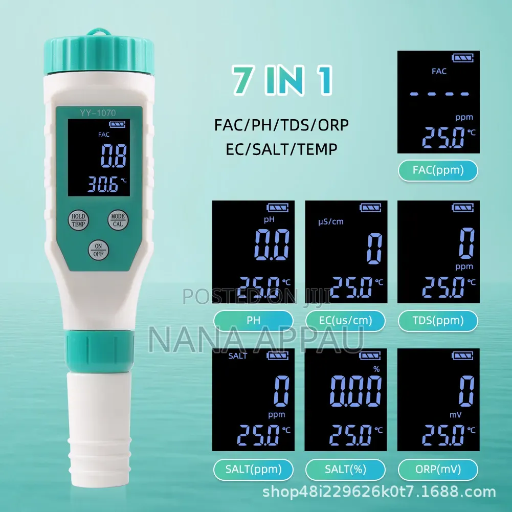 Digital Multi-Parameter Water Quality Tester (Model YY-1070).