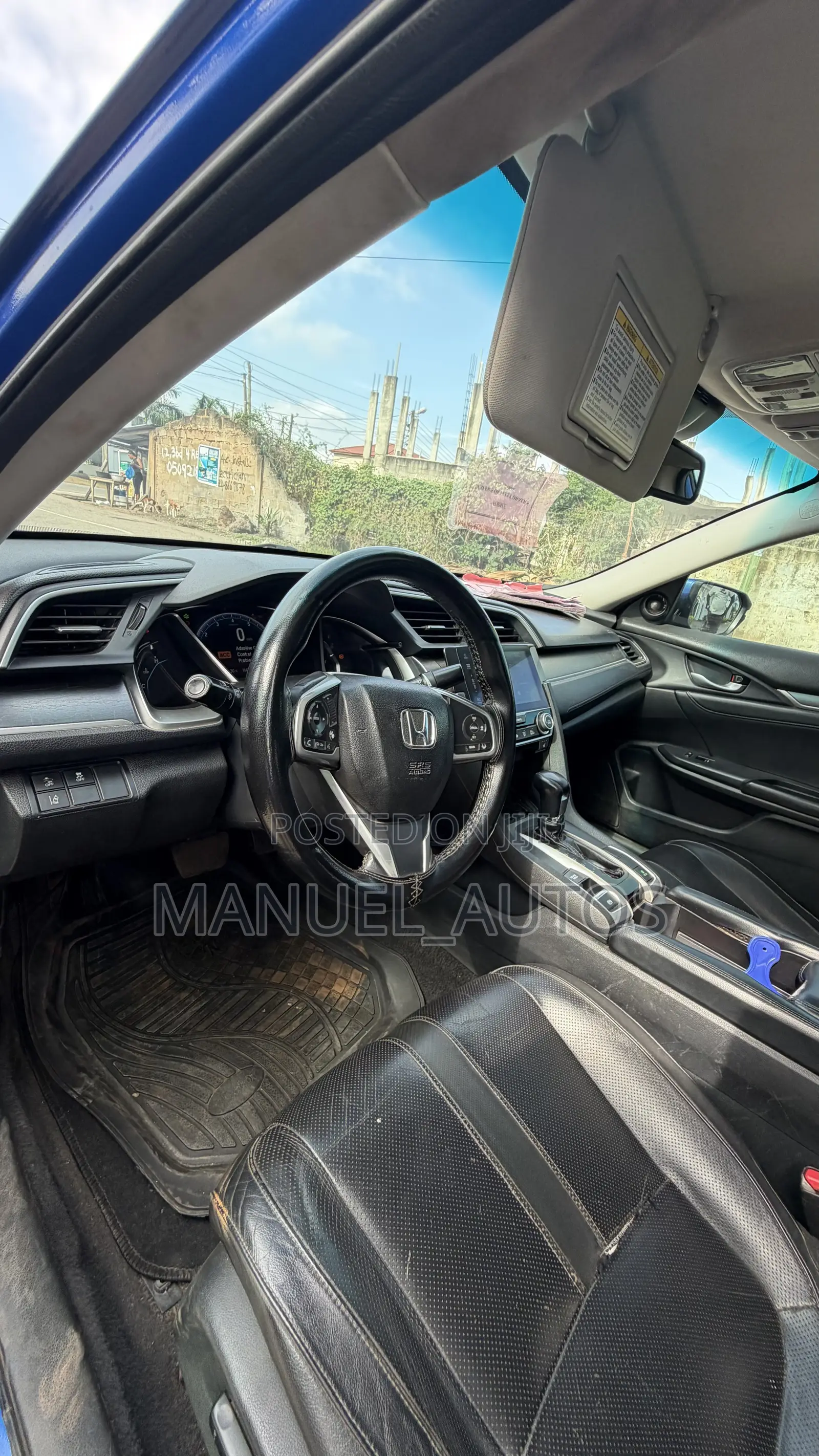Honda Civic Touring 4dr Sedan (1.5L 4cyl) 2017 Blue