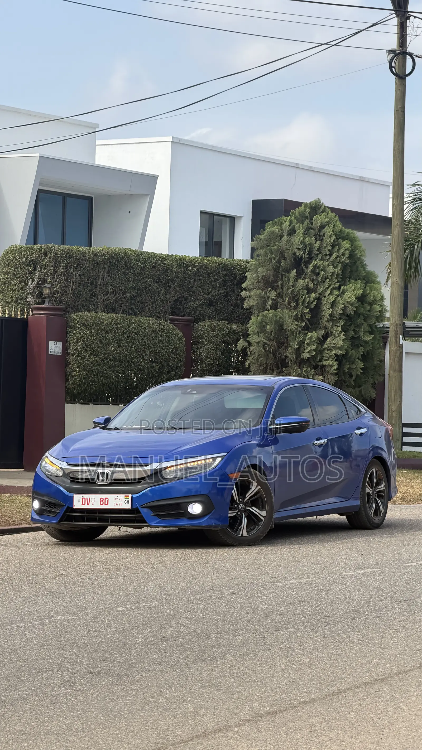 Honda Civic Touring 4dr Sedan (1.5L 4cyl) 2017 Blue