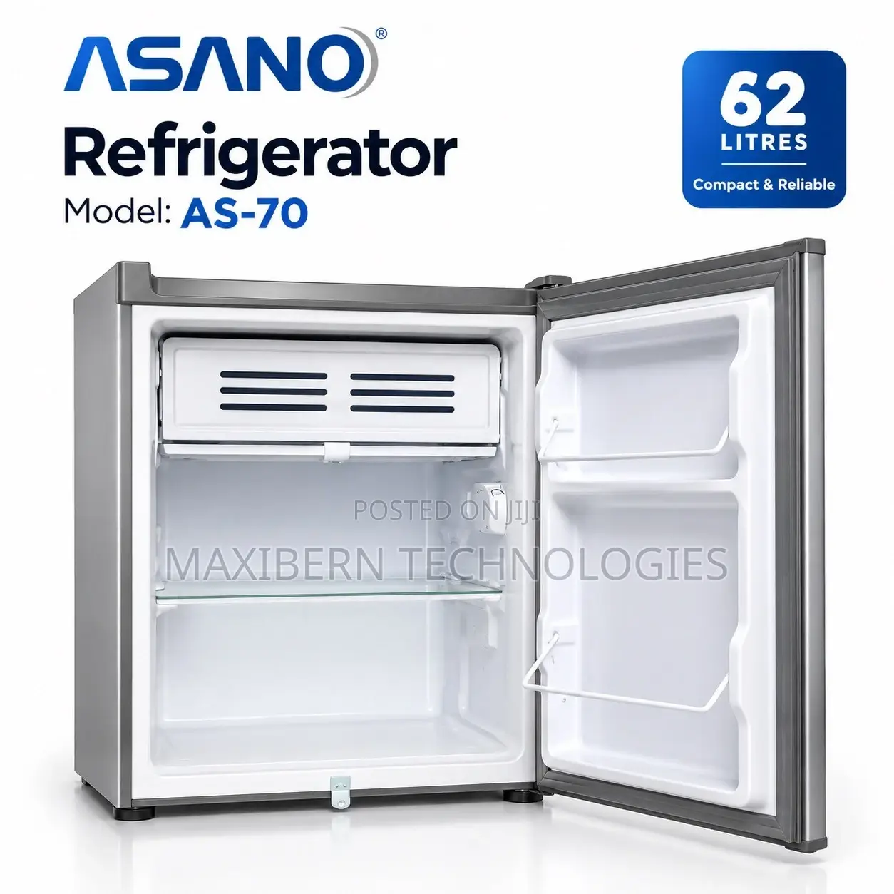 Asano AS-70 62L Mini Fridge With Freezer – Energy Saving